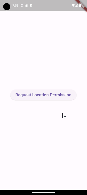 Flutter requesting location permission