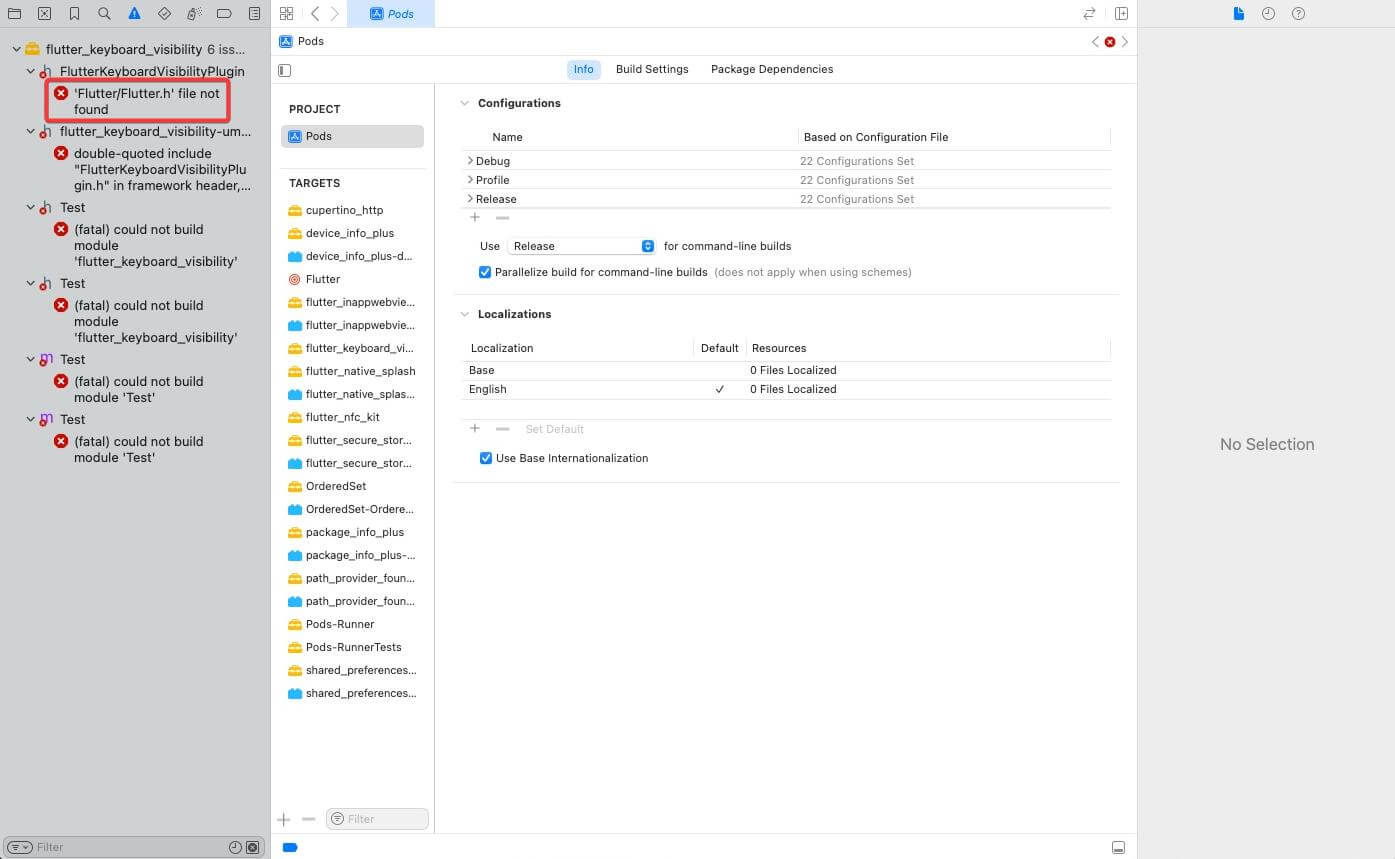 'Flutter/Flutter.h' file not found - OnlyFlutter